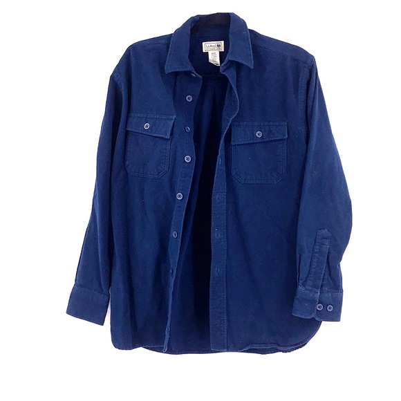 L.L. Bean Other - LL Bean navy blue work button up men’s size small